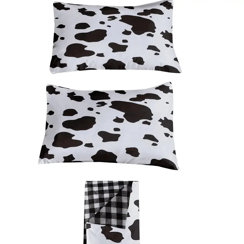 Brushed Milk Pattern Duvet Cover Set with Pillowcases