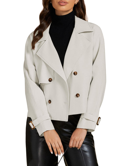 luvamia Jackets for Women Fashion Office Jackets for Women Womens Winter Trench Coates.
