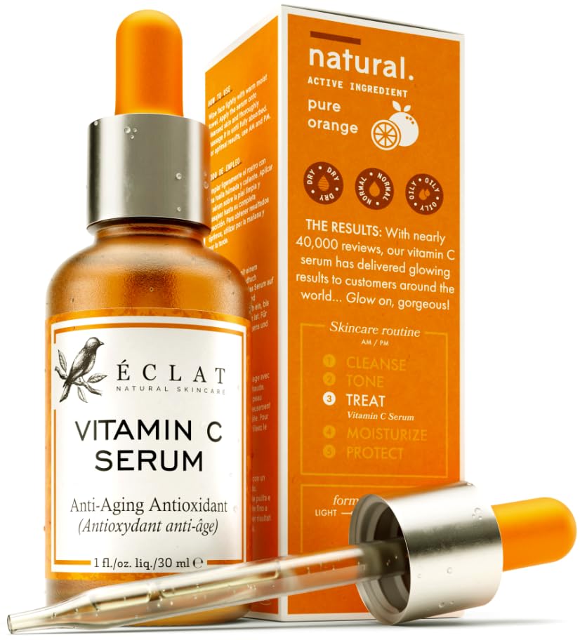 Vitamin C Face Serum - Dark Spot Remover Facial Serum Vit C Serum with Hyaluronic Acid Ferulic Acid & Vit E - Anti Aging and Skin Brightening Serum Pure Vitamin C Serum Skin Care 30 ml