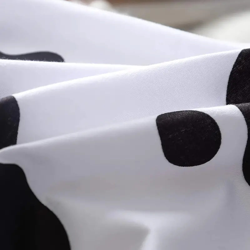 Brushed Milk Pattern Duvet Cover Set with Pillowcases