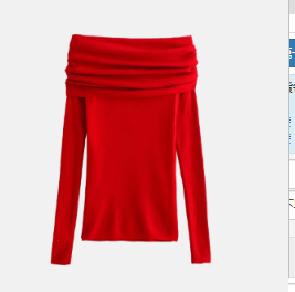 Top Warm Off-Shoulder Knitted Blouse (One Piece)